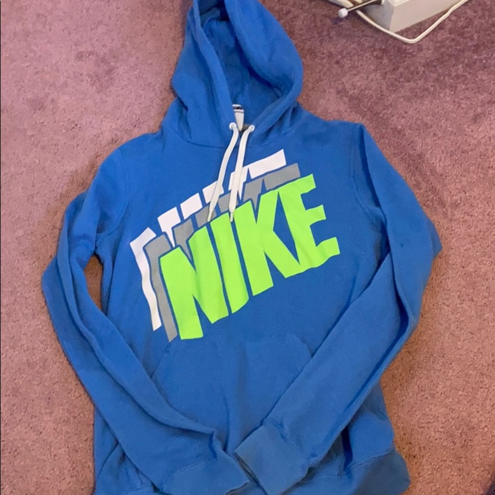 Blue Nike hoodie